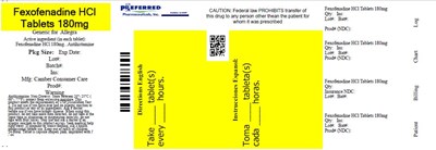 Fexofenadine Hci Tablets 180mg (Fexofenadinetabconlabel30s)