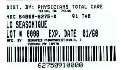 Image Of Package Label (6275)