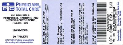 Image Of 100 mg/25 mg Package Label (5524)