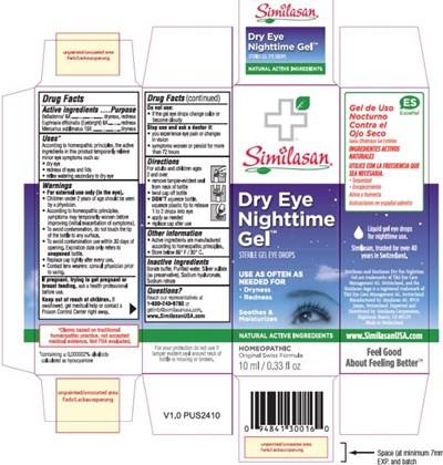 Similasandry Eye Nighttime Gelsterile Gel Eye Drops10 mL / 0.33 Fl Oz (Dry Eye Nighttime Gel 01)