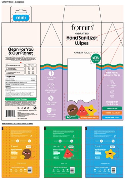 Hand Sanitizer Wipes-6-variety Pack (85755004 2)