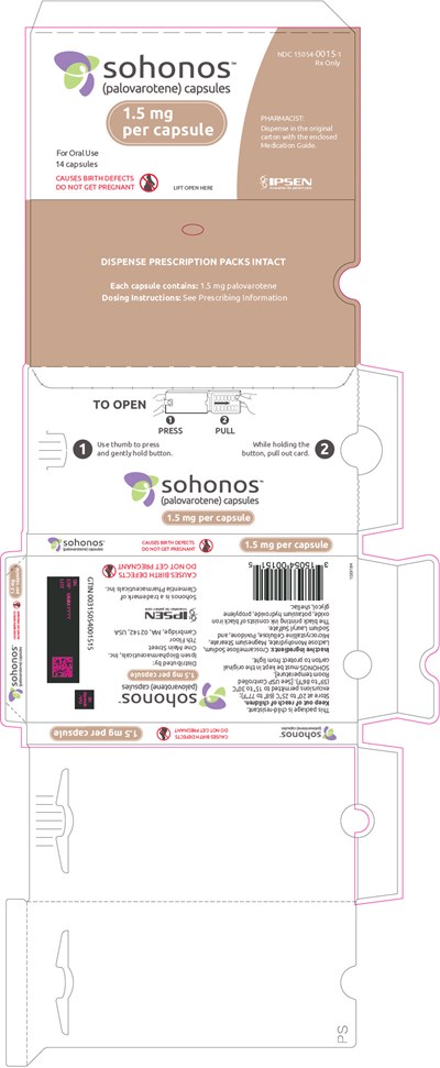 sohonos-03.jpg PRINCIPAL DISPLAY PANEL - 1.5 mg Capsule Blister Pack Carton - sohonos 03