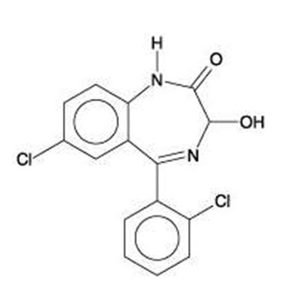 Lorazepam Chemical Structure (Image1)