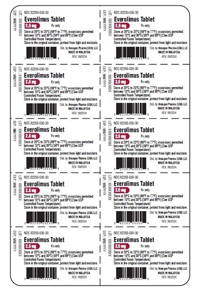10's Blister Label (2 5 10 Blister)