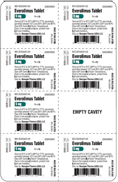 7's Blister Label (5 mg 7 Blister)