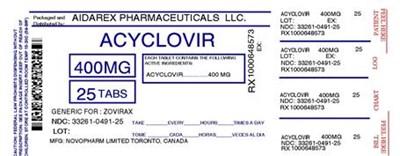 Image Label - acyclovir 3