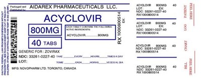 Image Label - acyclovir 4