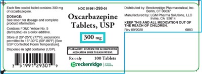oxcarbazepine-07.jpg Principal Display Panel - 300 mg Bottle Label - oxcarbazepine 07
