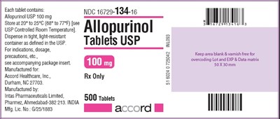 100 mg 500 Tablets Bottle (Allopurinol Tablets 100 500)