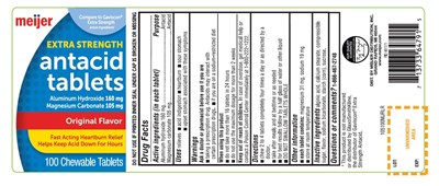 Meijer Extra Strength Aluminium Hydroxide, Magnesium Carbonate 100 Chewable Tablets (35d01fe6 542e 41fe A81b 49e1077a7e8e 01)