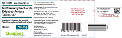 Metformin HCl Er Tablets 750 mg, 100 Tablets (Metformin Er Fig 3)