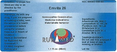 emvita-01.jpg PRINCIPAL DISPLAY PANEL - 50 ml Bottle Label - emvita 01