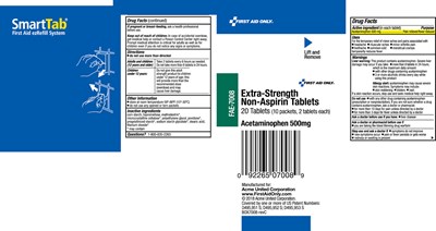 First Aid Only Extra-strength Non-aspirin Label (Box7008 Revc)