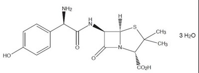 Amoxicillin Chemical Structure (Talicia 02)