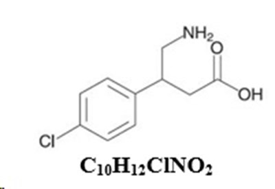 Image Description (Baclofen Injection Usp 4000 Mcg Structure)