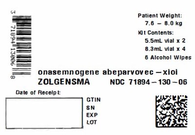 7.6 - 8.0 kg Kit Variable Label - zolgensma 14