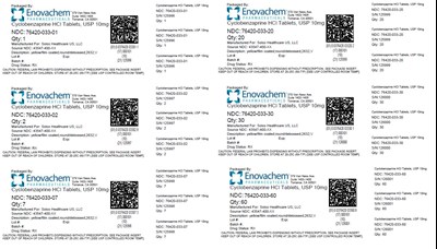 Label (10 mg Cyclobenzaprine HCl Tablets.)