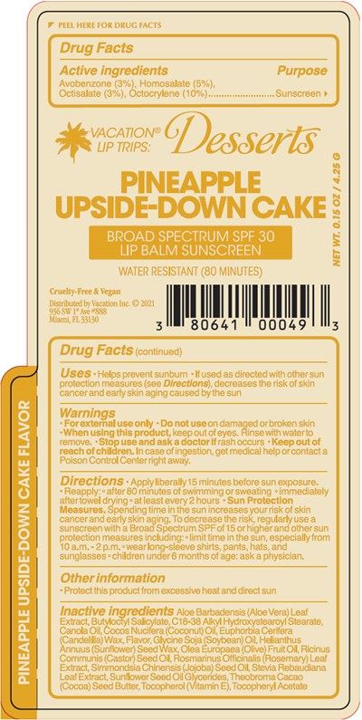 desserts-01.jpg PRINCIPAL DISPLAY PANEL - 4.25 G Tube Label - PINEAPPLE UPSIDE-DOWN CAKE - desserts 01