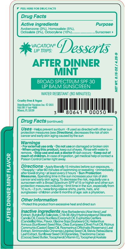 desserts-03.jpg PRINCIPAL DISPLAY PANEL - 4.25 G Tube Label - AFTER DINNER MINT - desserts 03