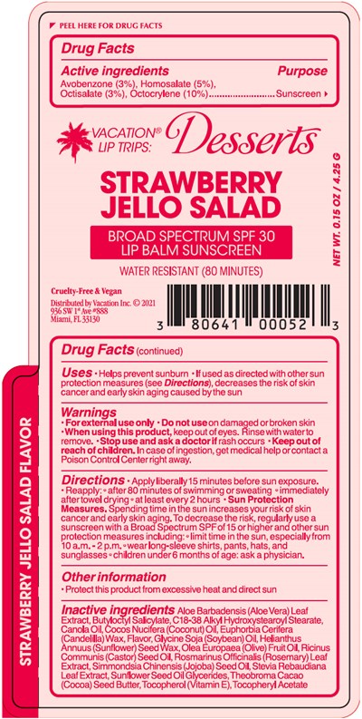 desserts-04.jpg PRINCIPAL DISPLAY PANEL - 4.25 G Tube Label - STRAWBERRY JELLO SALAD - desserts 04