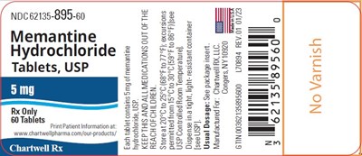 Image Description (Memantine HCl Tablets 5mg 60s Label)