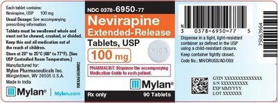 image-01.jpg Nevirapine Extended-Release Tablets, USP 100 mg Bottle Label - image 01