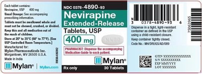 Nevirapine Extended-release Tablets, Usp 400 mg Bottle Label (Image 04)