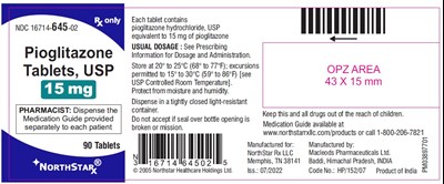 505 - pioglitazone 15mg 90s
