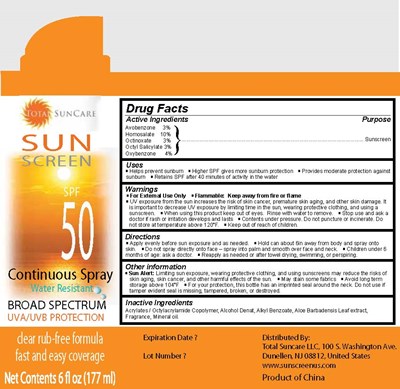 Total Suncare Sunscreen Spf 50 (Totalsuncare Sunscreen Spf50)