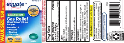 WM20-00-front.jpg Walmart ES Gas Relief 150ct - WM20 00 front