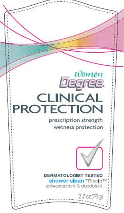 Degree Clinical Protection Shower Clean 2.7 Oz Front (Degwclinprotectshowerclean2pt7pdpfront)