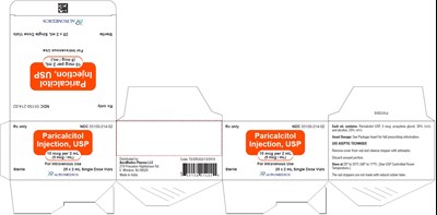 PACKAGE LABEL-PRINCIPAL DISPLAY PANEL – 10 mcg/2 mL (5 mcg/mL) [Single Dose Vial] - Container Label - paricalcitol fig6