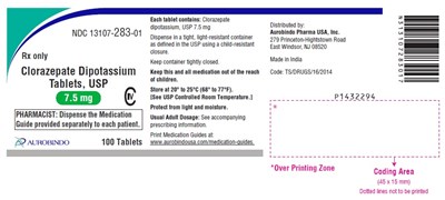 clorazepate-fig2.jpg PACKAGE LABEL-PRINCIPAL DISPLAY PANEL - 15 mg (100 Tablets Bottle) - clorazepate fig2