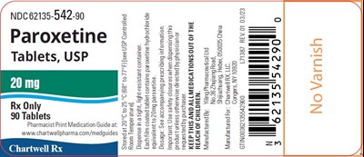 image description - peroxetine tab 20mg