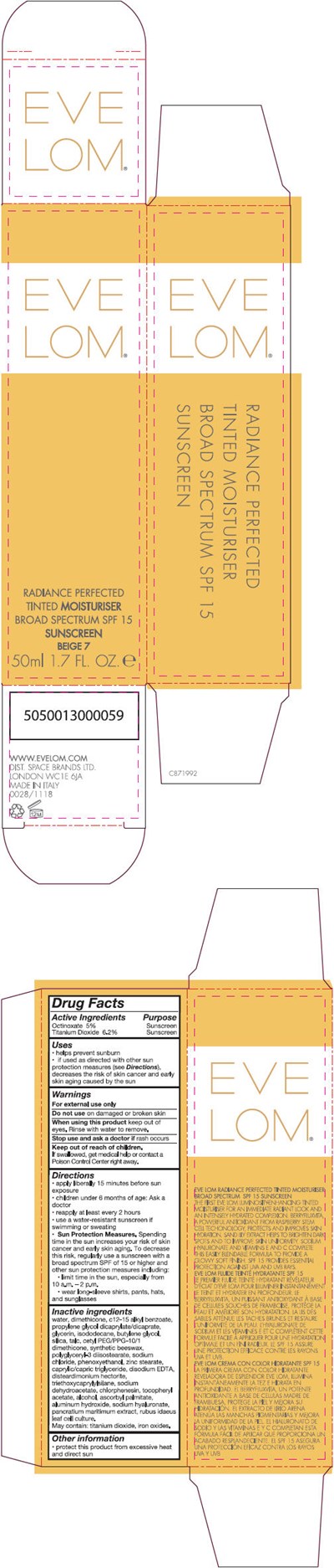 Principal Display Panel - 50 ml Tube Carton - Beige 7 - radiance 02