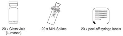 Glass Vial Spike Labels