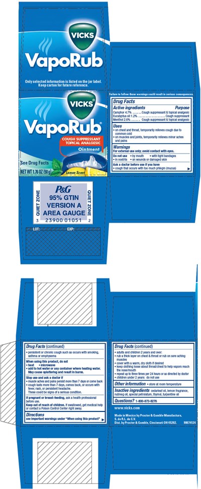 vicks-01.jpg Principal Display Panel - 50 g Jar Carton - vicks 01