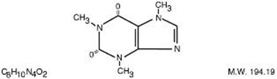 Structural Formula (Butalbital Acetaminophen Caffeine Tablets 3)