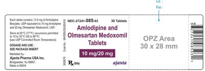amlodipine and olmesartan 10 20