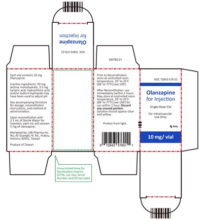 Package Label (Olanzapine for Injection 10 mg/vial)