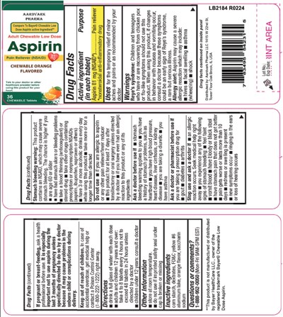 Aspirin 81mg Orange Flavor (288    Chewable Low Dose Aspirin 81mg Tablet  Oran 1)