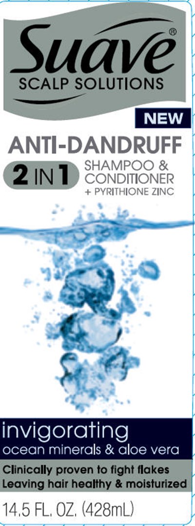 SuaveInvigoratingADShampooPDP.jpg Suave Invigorating Ocean Minerals and Aloe Vera AD Shampoo and Conditioner front - SuaveInvigoratingADShampooPDP