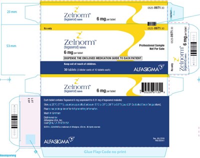 Principal Display Panelndc 0525-0971-30zelnorm(tegaserod) Tablets6 mg Per Tablet30 Tablets (3 Blister Cards Of 10 Tablets Each) (Zelnorm 05)