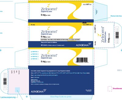 Principal Display Panelndc 0525-0971-60zelnorm(tegaserod) Tablets6 mg Per Tablet60 Tablets (6 Blister Cards Of 10 Tablets Each) (Zelnorm 06)