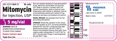 Principal Display Panel – Mitomycin For Injection, Usp 5 mg/vial – Vial Label (Mit07 0000 04)