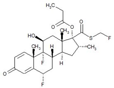 Fluticasone Propionate Structural Formula (Image 02)