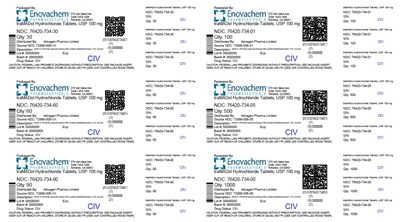 Image Description (Tramadol HCl Tabs Usp 100mg)