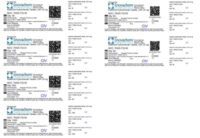 Image Description (Tramadol HCl Tabs Usp 25mg)