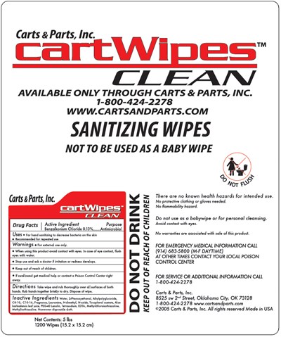 PRINCIPAL DISPLAY PANEL - 1200 Wipe Pouch Label - sanitizing 01