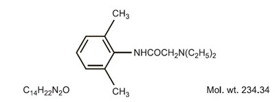 Lidocaine Structure